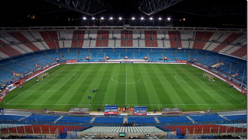 Vive el estadio Vicente Calderón, hogar del Atlético de Madrid