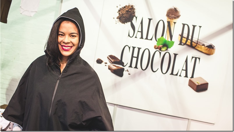 Venezuelan journalist, Helen Lopez during her visit to The Chocolate Show, Third Edition at Olympia National in London, Oct. 17, 2015 (Photos/Ivan Gonzalez)