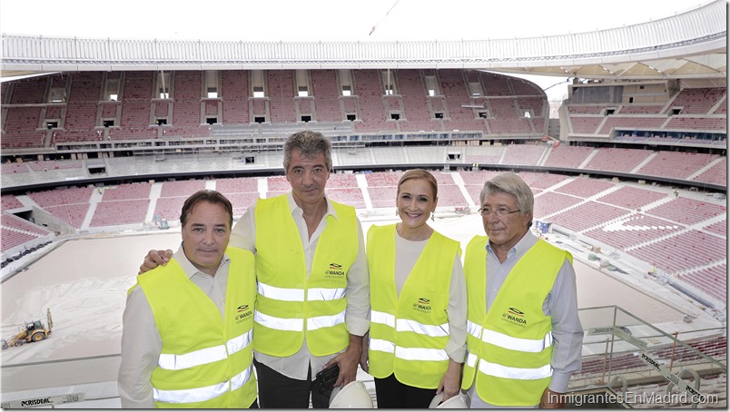 Autoridades aseguran que el estadio del Atlético será un nuevo ícono de Madrid Autoridades aseguran que el estadio del Atlético será un nuevo ícono de Madrid