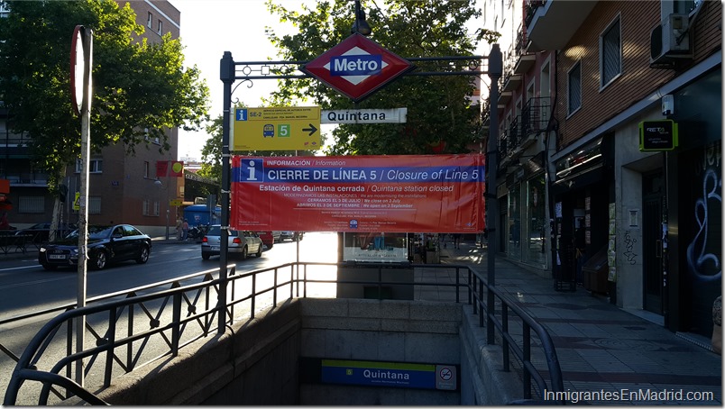 Línea 5 del Metro de Madrid reanuda operaciones este domingo 3 de septiembre Línea 5 del Metro de Madrid reanuda operaciones este domingo 3 de septiembre