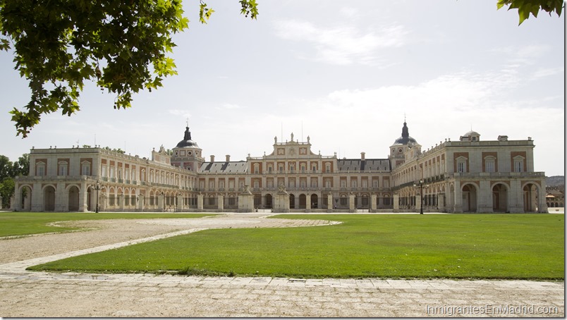 Vista general de el Palacio Real de Aranjuez.