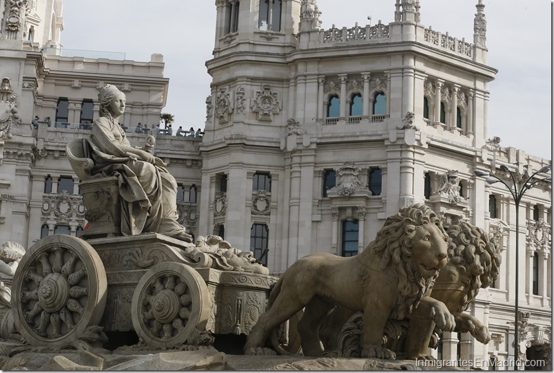 La fuente de la diosa Cibeles, uno de los iconos de la ciudad de Madrid. EFEPaco Campos