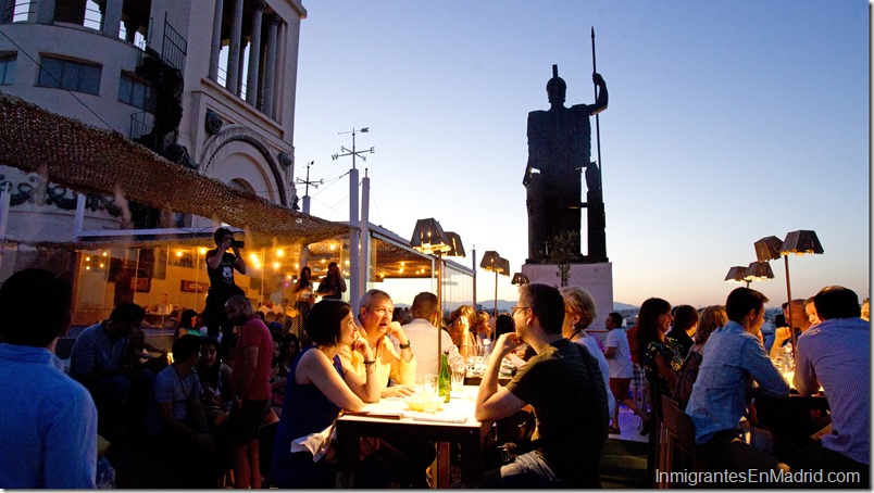 Vista de la terraza del C’rculo de Bellas Artes situada en la calle Alcal‡ en Madrid. 