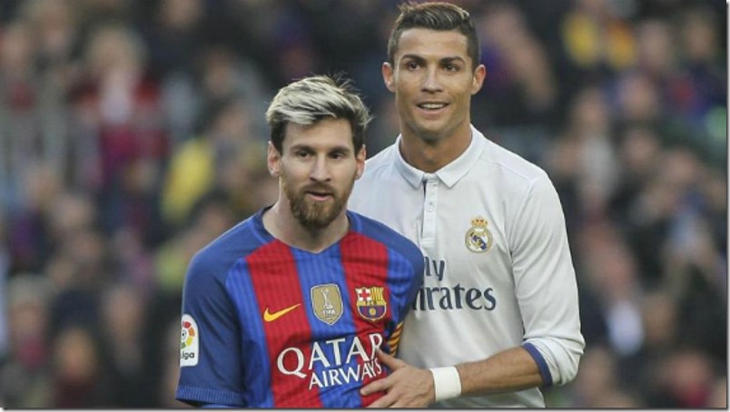 «Los superhéroes Cristiano y Messi», por @GeraldoMeneses