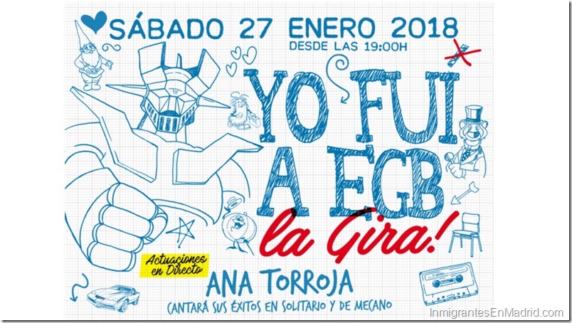Últimas entradas para la gira de «Yo fui a EGB», el 27 de enero de Madrid