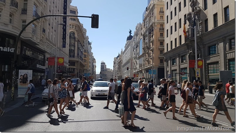 trabajos gran via metro madrid