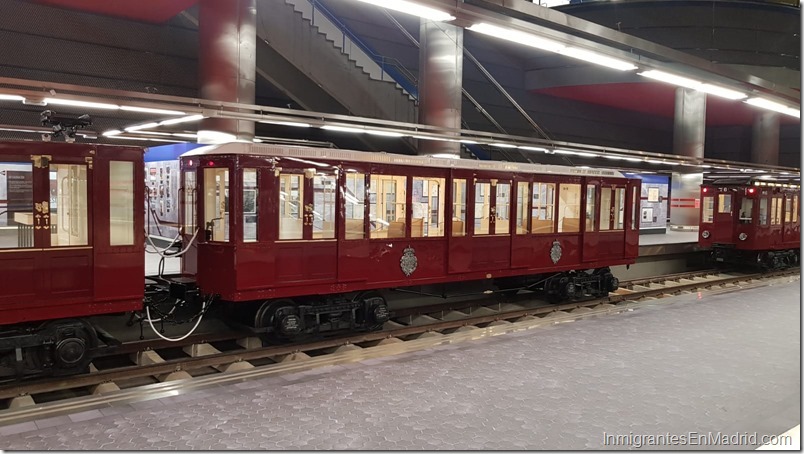 Visita la exposición de los primeros trenes del Metro de Madrid en Chamartín