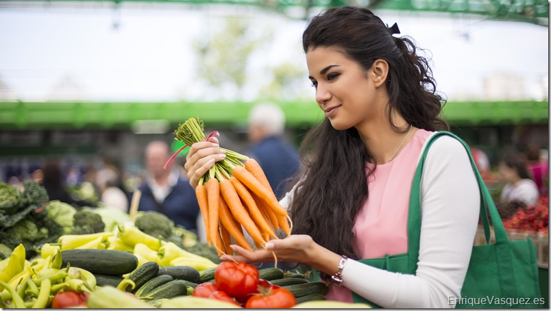 Young woman at the market