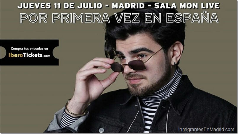 El cantante venezolano Jonathan Moly llega a Madrid este 11 de julio